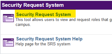 Security Request System